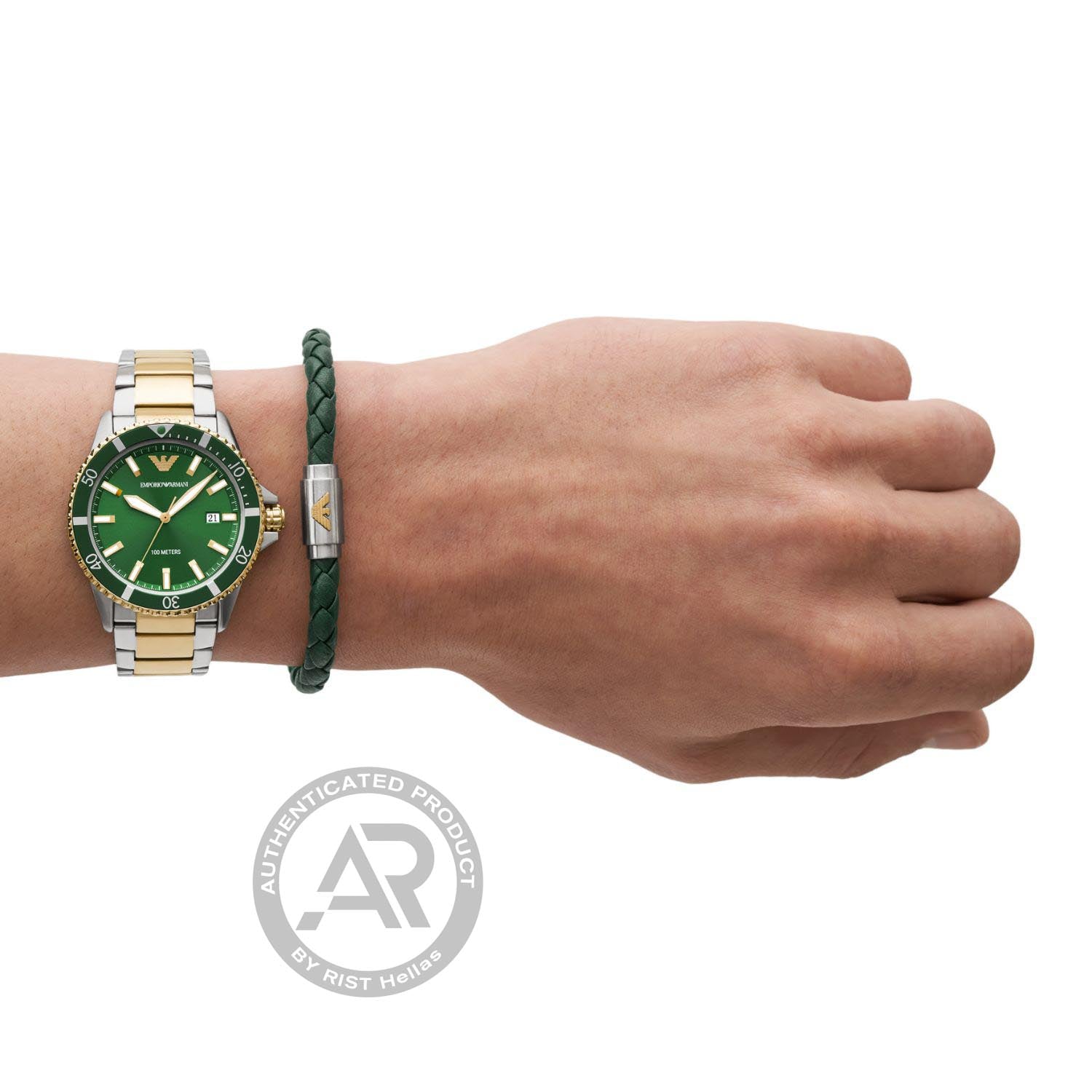 Emporio Armani Diver Mens AR80063 (Σετ Ρολόι Βραχιόλι)