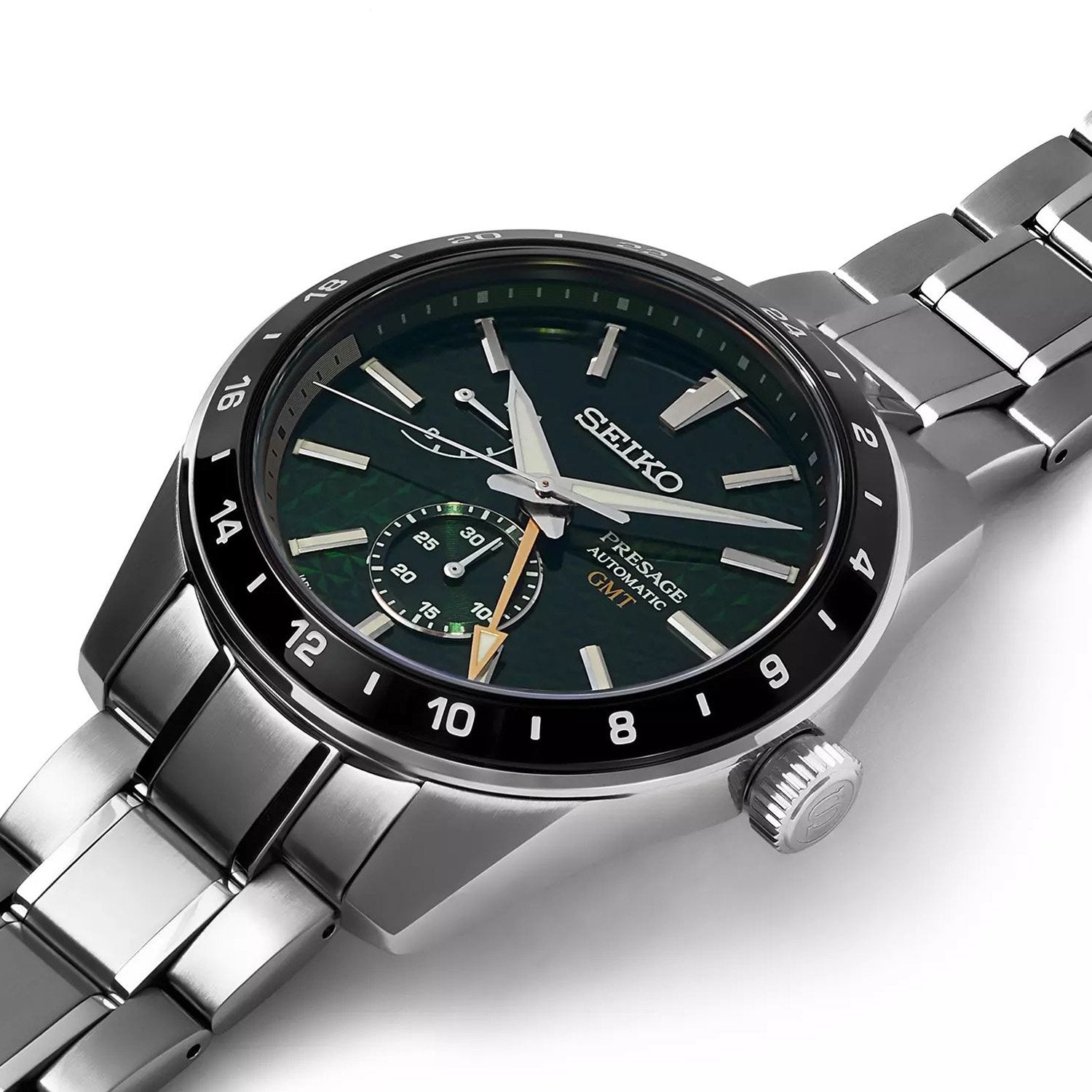 Seiko Presage Sharp Edged GMT Mens Watch SPB219J1