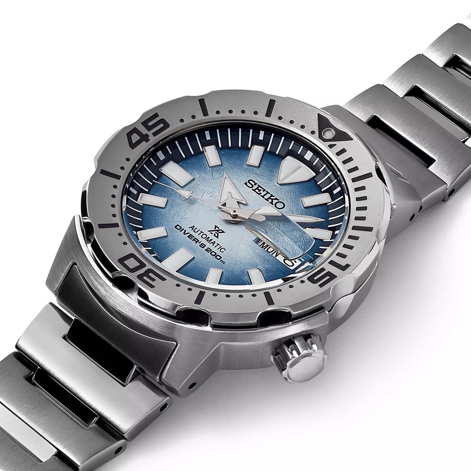 Seiko Prospex Mens Watch SRPG57K1 Antarctica Monster 'Save The Ocean'