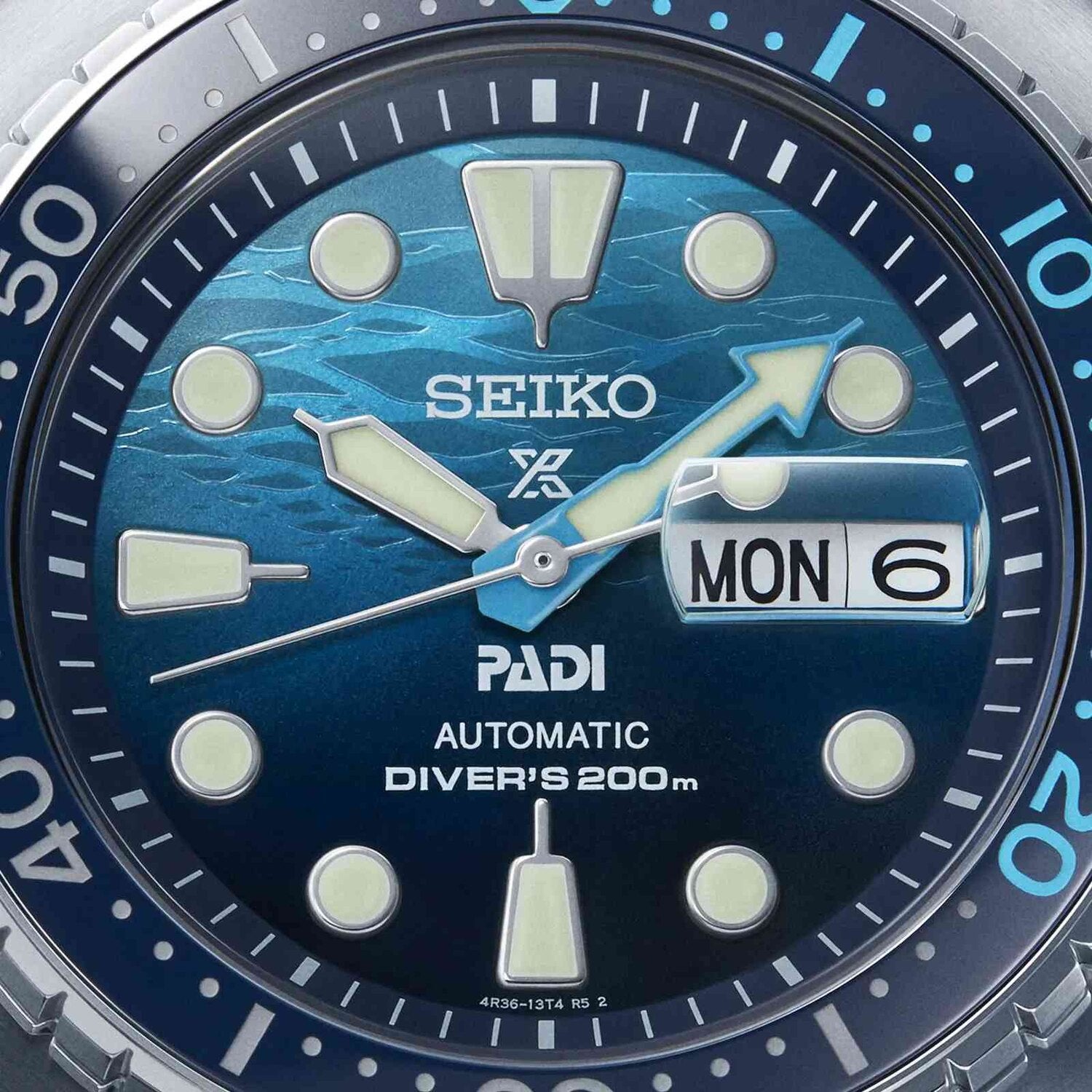 SEIKO Prospex Mens Watch SRPK01K1 'Great Blue' Turtle Scuba PADI Special Edition