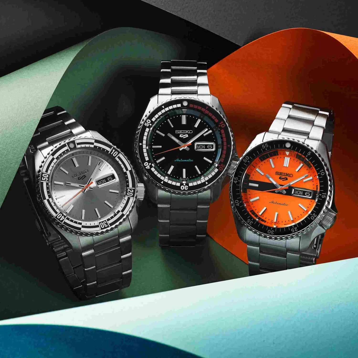 Seiko Series 5 Sports The 'New Regatta Timer' Retro Colour Collection Automatic SRPK13K1