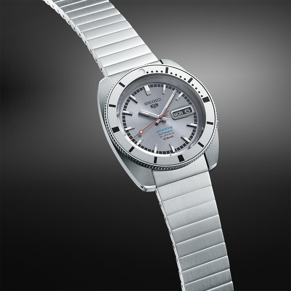 Seiko Series 5 Sports 'Ash blue' 1968 Recreation L.E. Automatic Mens Watch SRPL03K1