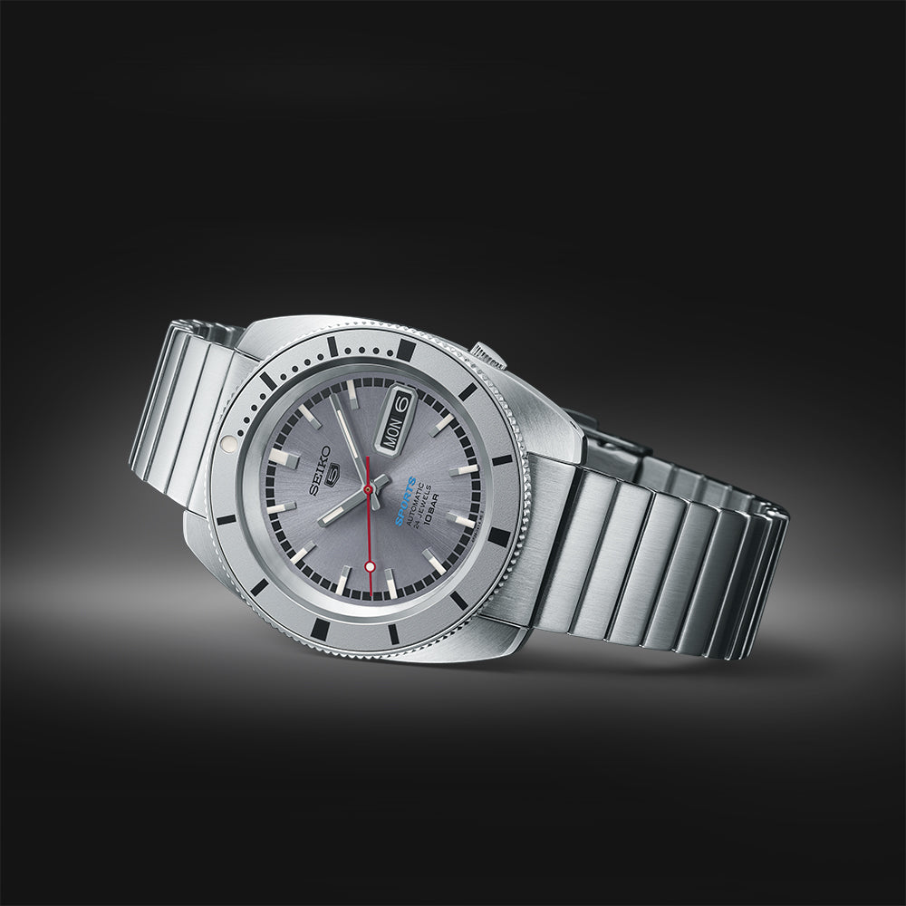Seiko Series 5 Sports 'Ash blue' 1968 Recreation L.E. Automatic Mens Watch SRPL03K1
