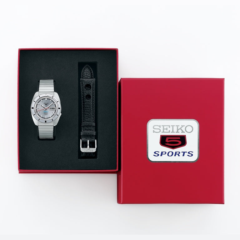 Seiko Series 5 Sports 'Ash blue' 1968 Recreation L.E. Automatic Mens Watch SRPL03K1
