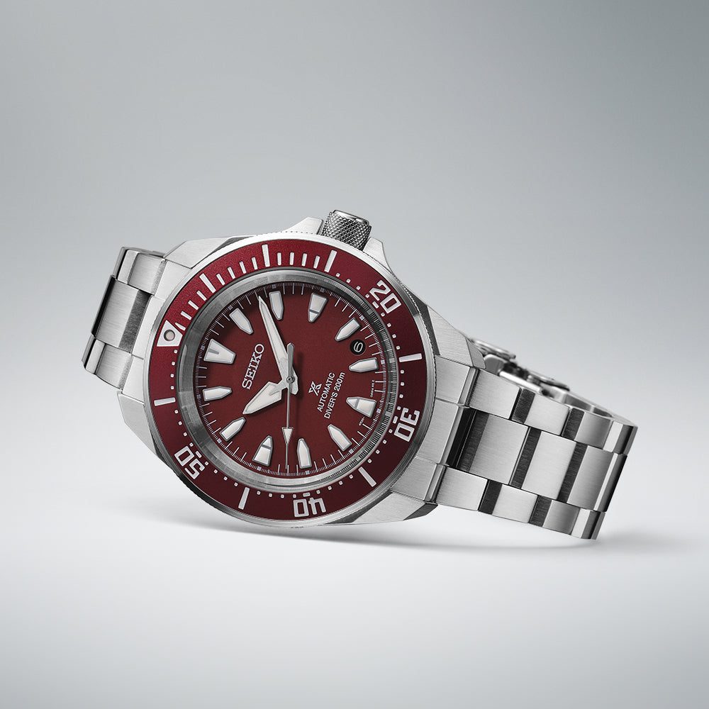 Seiko Prospex 'Samurai' 4R Red Diver's Mens Watch SRPL11K1
