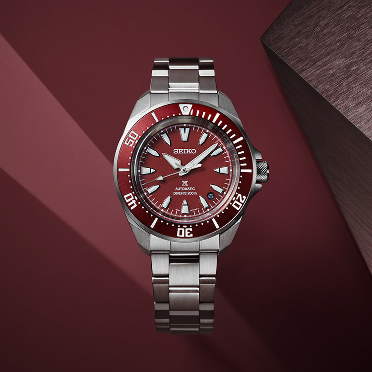 Seiko Prospex 'Samurai' 4R Red Diver's Mens Watch SRPL11K1