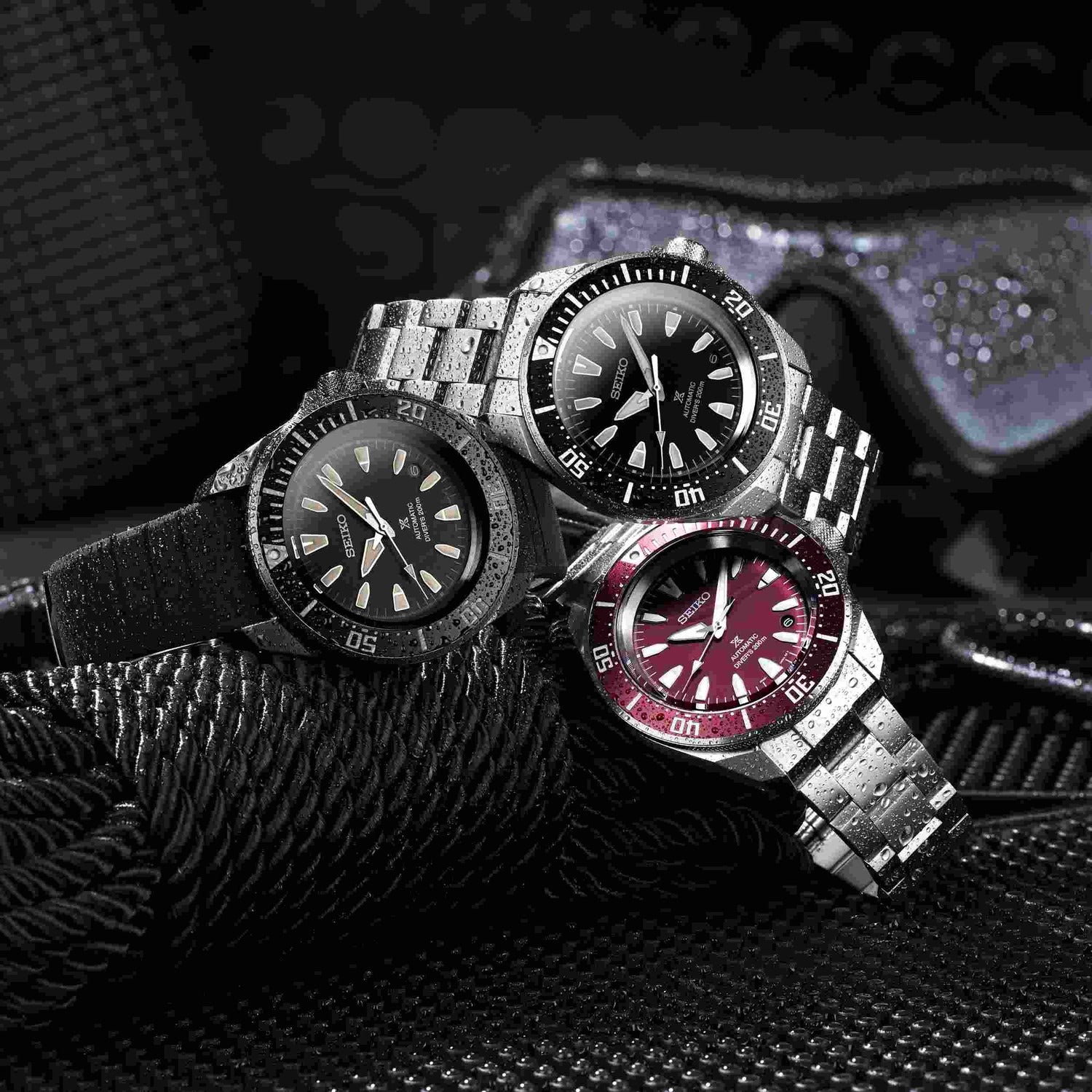 Seiko Prospex 'Samurai' 4R Red Diver's Mens Watch SRPL11K1