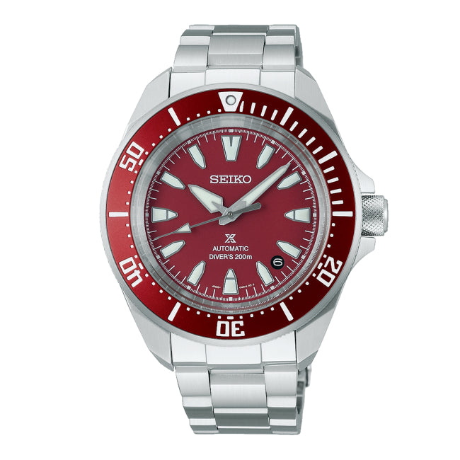 Seiko Prospex 'Samurai' 4R Red Diver's Mens Watch SRPL11K1