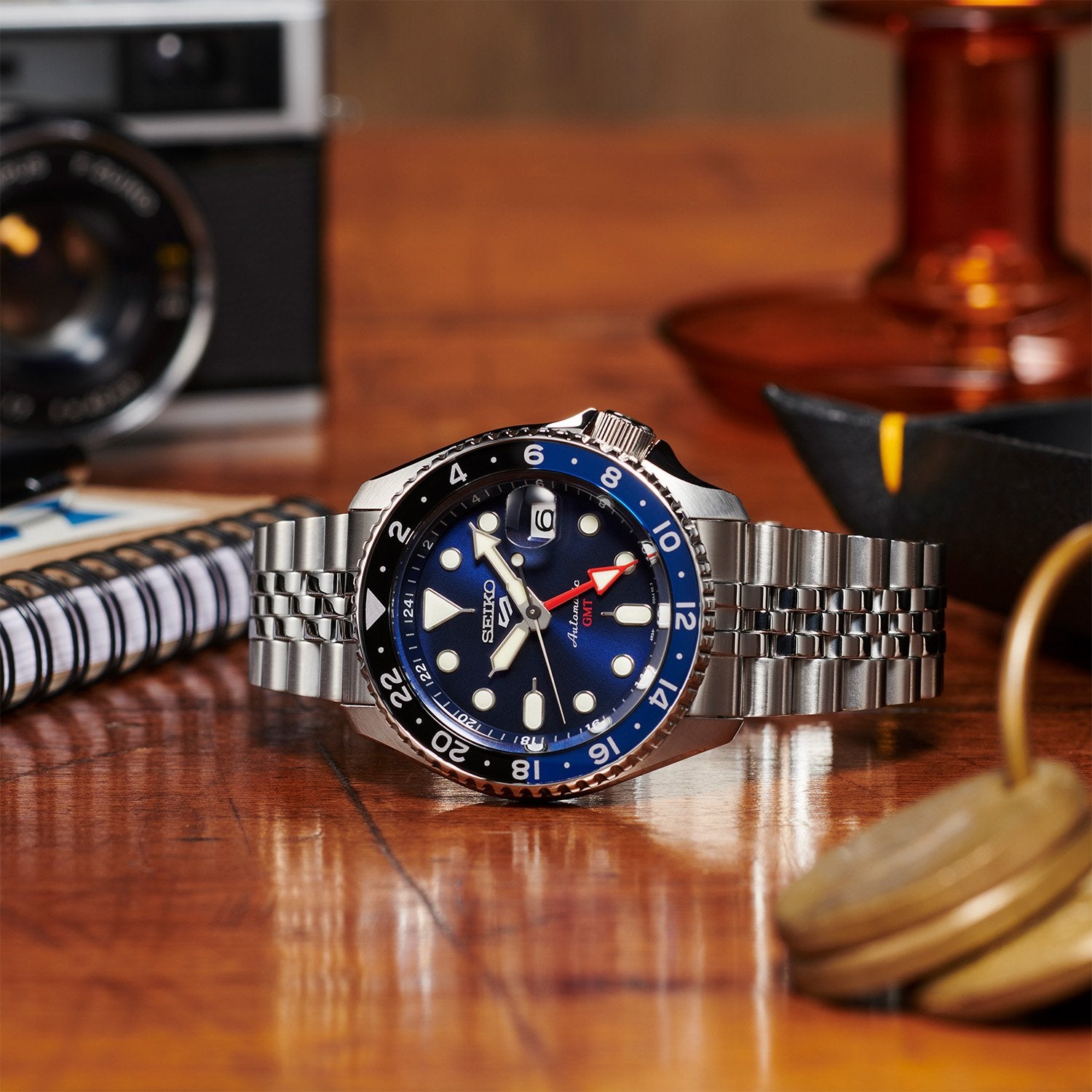 Seiko 5 Sports 'Blueberry' GMT SKX Re-Interpretation Mens Watch SSK003K1