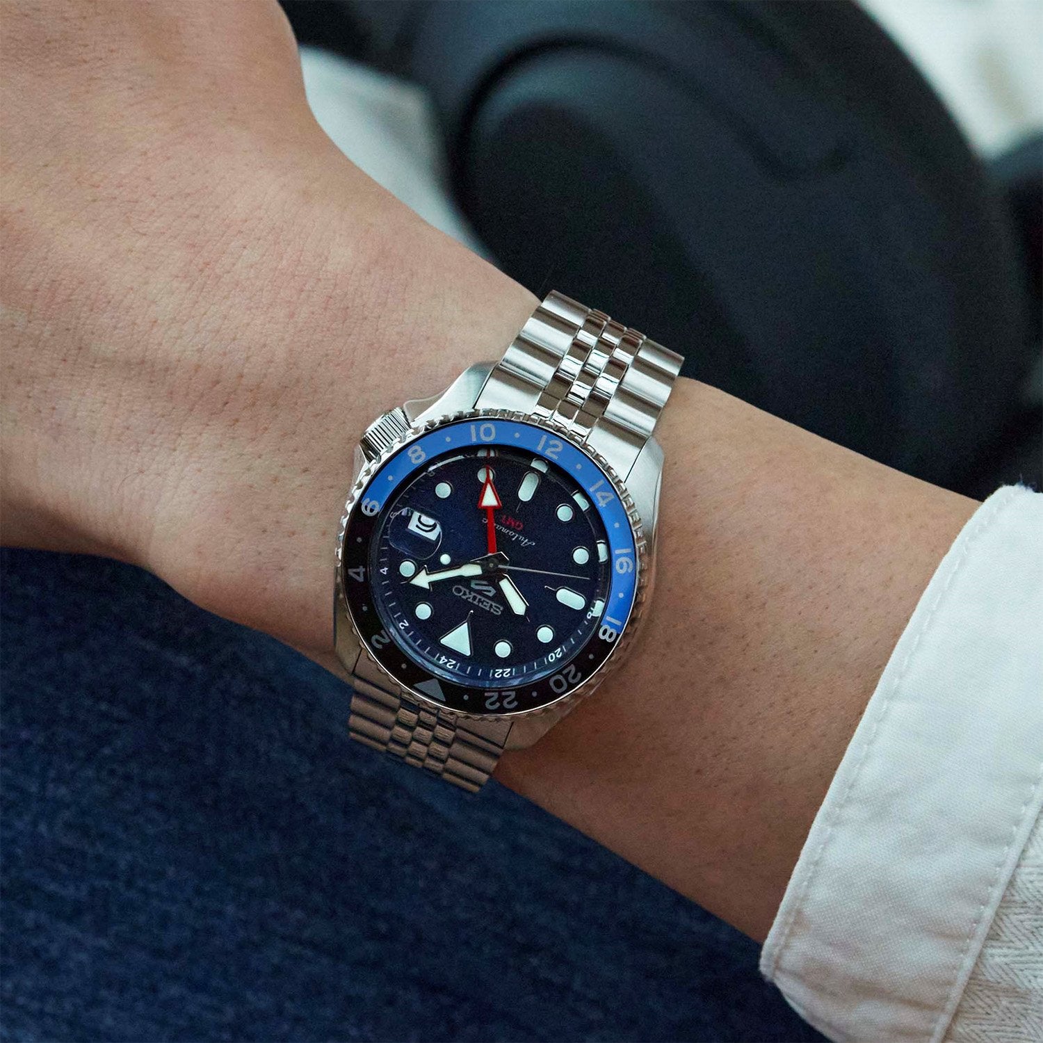Seiko 5 Sports 'Blueberry' GMT SKX Re-Interpretation Mens Watch SSK003K1