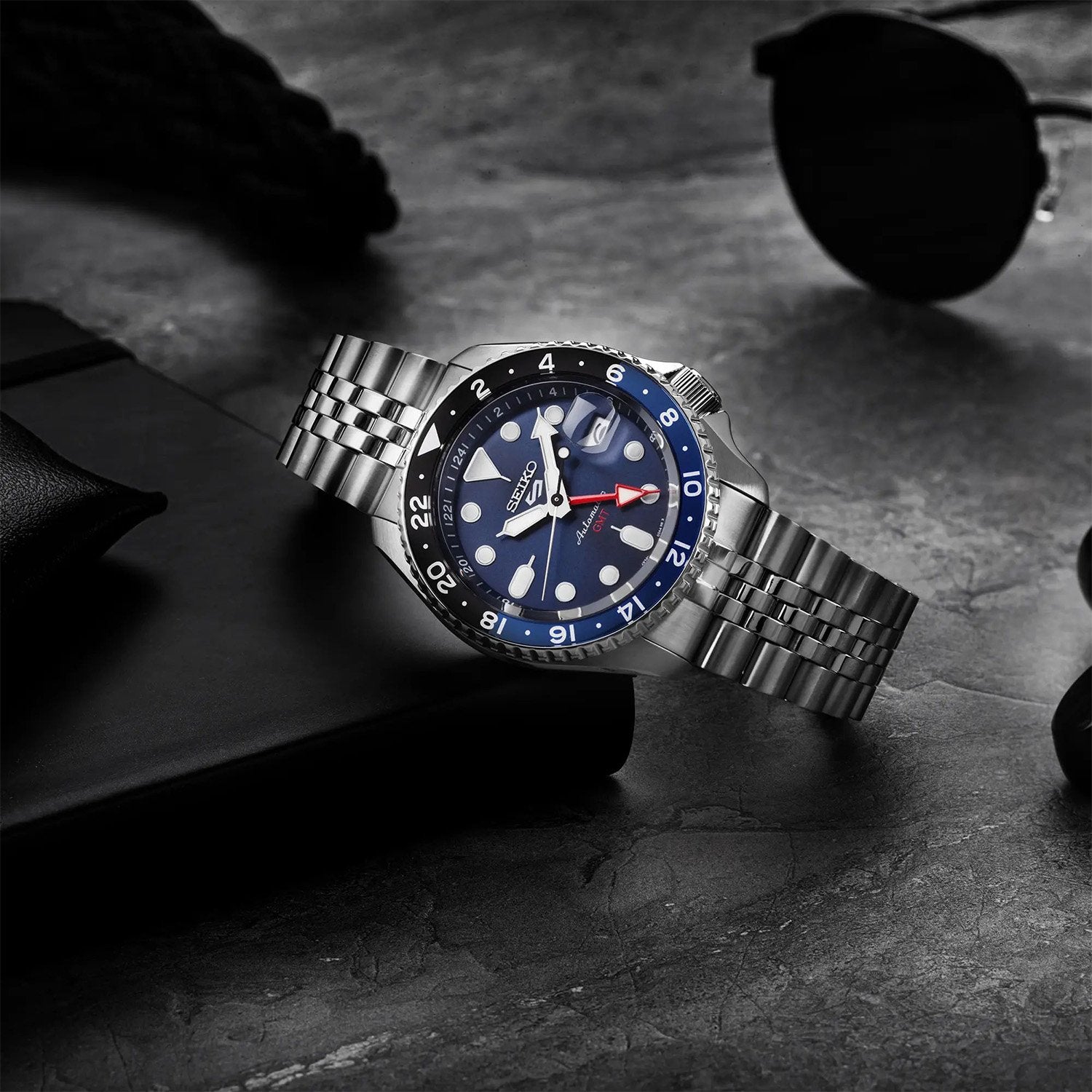 Seiko 5 Sports 'Blueberry' GMT SKX Re-Interpretation Mens Watch SSK003K1