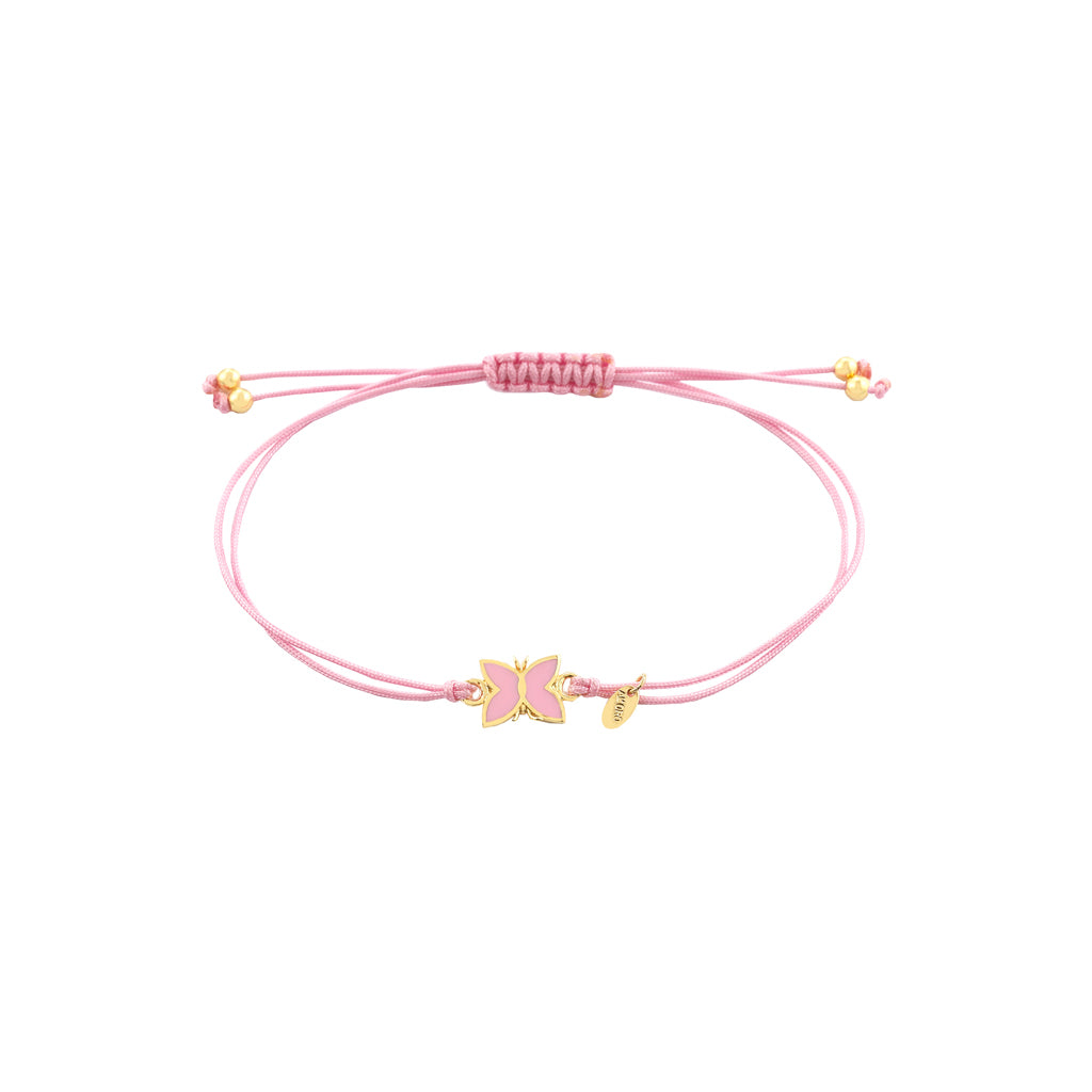 Παιδικό Χρυσό Βραχιόλι 14322 9Κ Πεταλούδα Σμάλτο