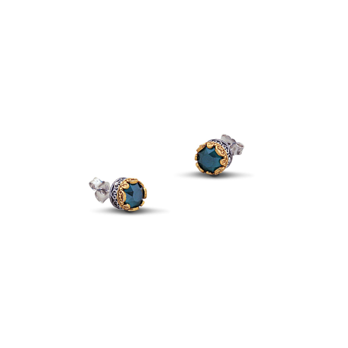 Women's Silver Earrings Dimitrios Exclusive S50-Green
