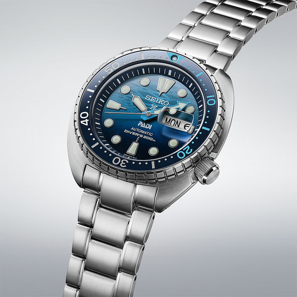 SEIKO Prospex Mens Watch SRPK01K1 'Great Blue' Turtle Scuba PADI Special Edition