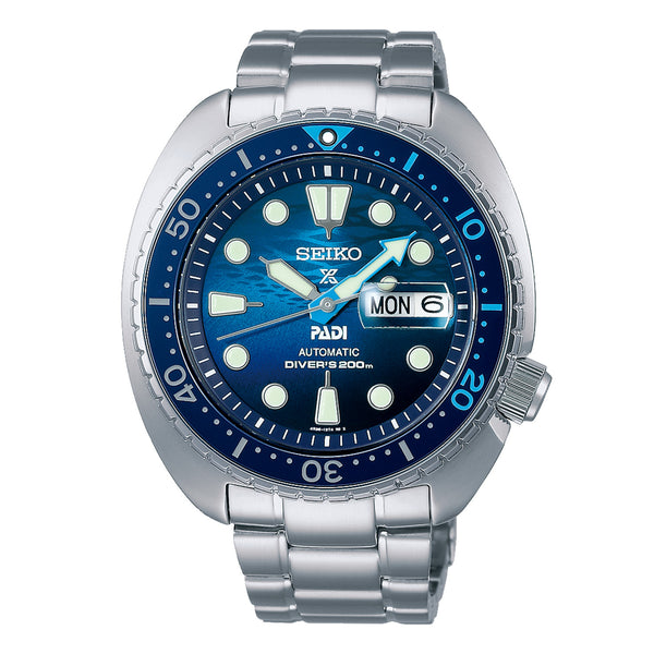 SEIKO Prospex Mens Watch SRPK01K1 'Great Blue' Turtle Scuba PADI Special Edition
