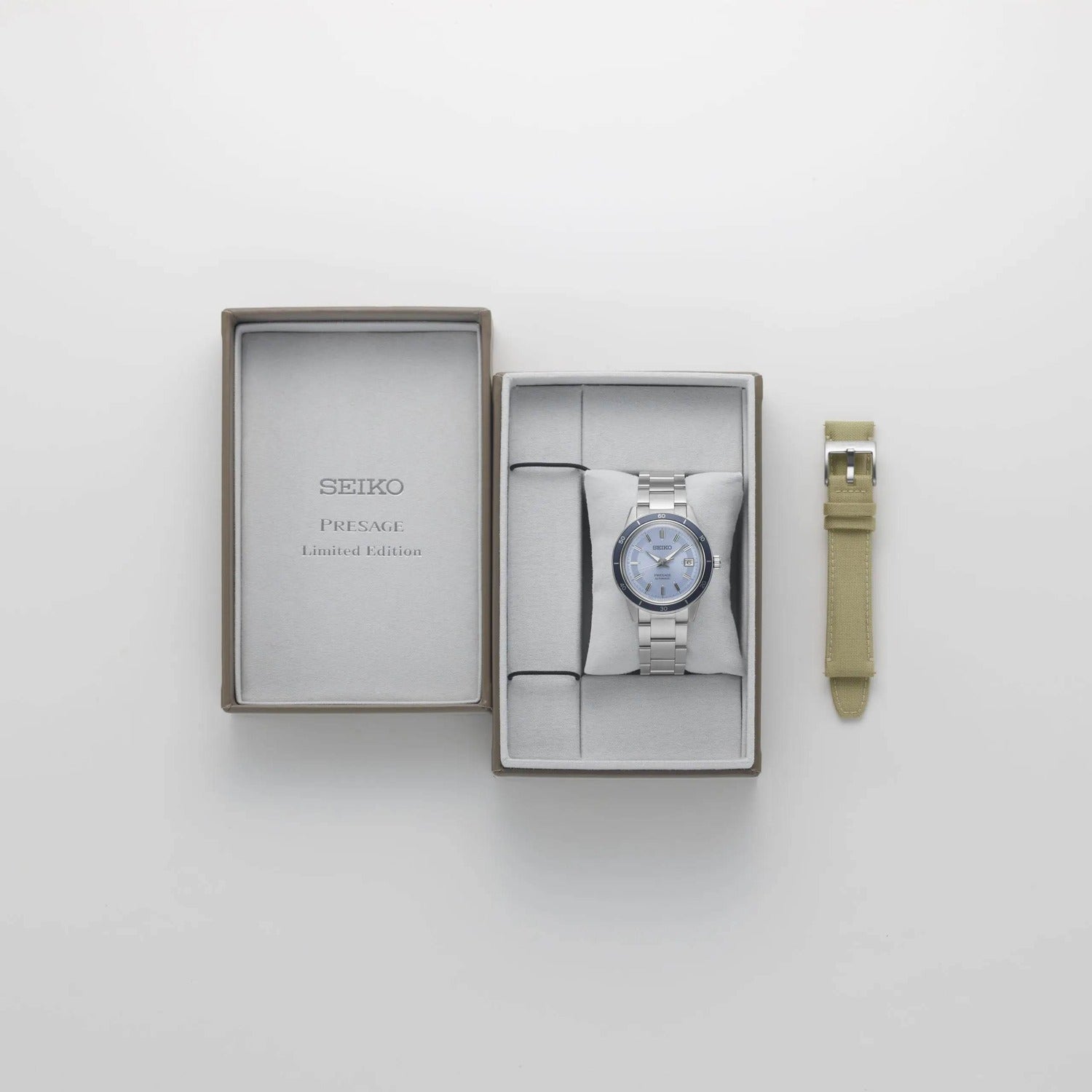 Seiko Presage Style 60s European Exclusive in 'retro blue' Automatic Mens Watch SRPL19J1