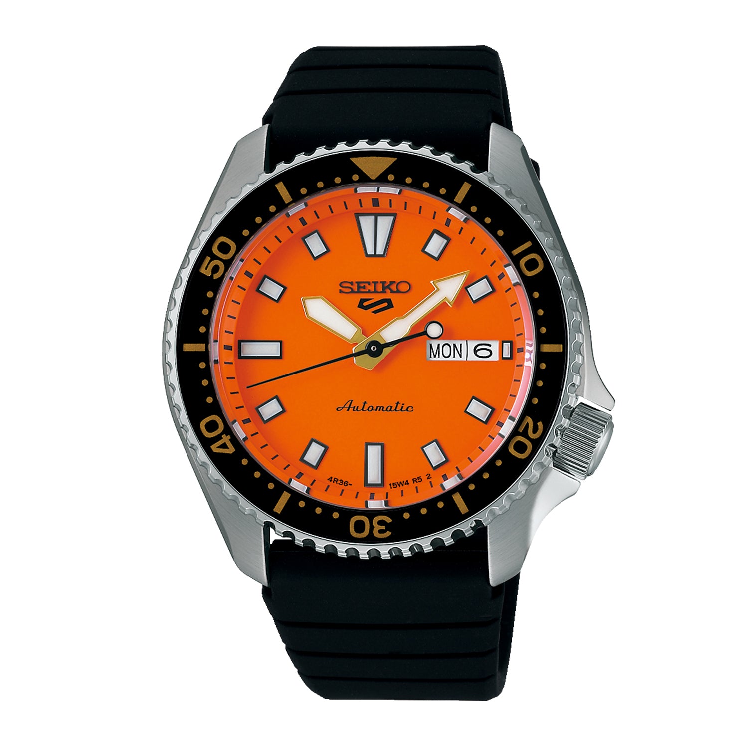 Seiko Series 5 Sports SKX Redux in Daichi Orange Watch SRPL89K1